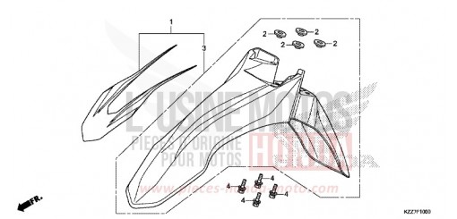AILE AVANT CRF250RLAK de 2019